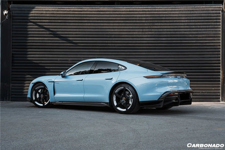 DARWINPRO - PORSCHE TAYCAN 4 / 4S / GTS / TURBO DRY CARBON FIBRE OD STYLE SIDE SKIRTS - Aero Carbon UK