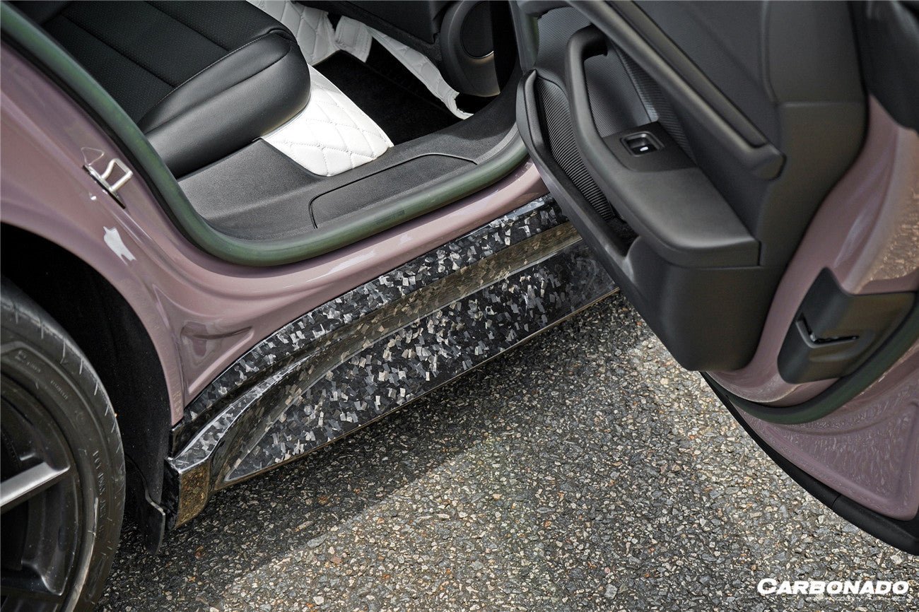 DARWINPRO - PORSCHE TAYCAN 4 / 4S / GTS / TURBO DRY CARBON FIBRE OD STYLE SIDE SKIRTS - Aero Carbon UK