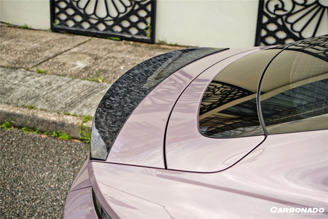 DARWINPRO - PORSCHE TAYCAN 4 / 4S / GTS / TURBO DRY CARBON FIBRE OD STYLE SPOILER - Aero Carbon UK