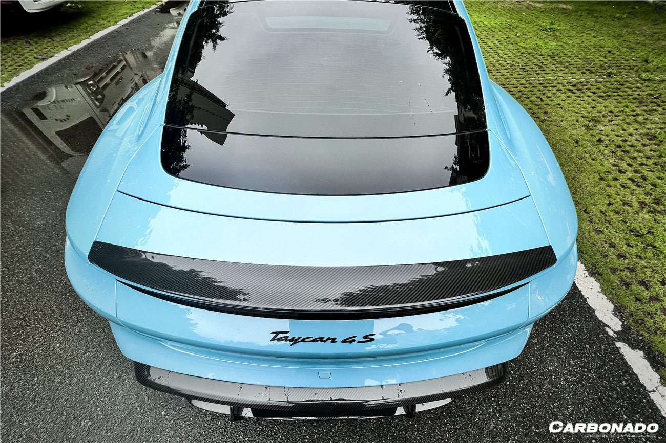 DARWINPRO - PORSCHE TAYCAN 4 / 4S / GTS / TURBO DRY CARBON FIBRE OD STYLE SPOILER - Aero Carbon UK