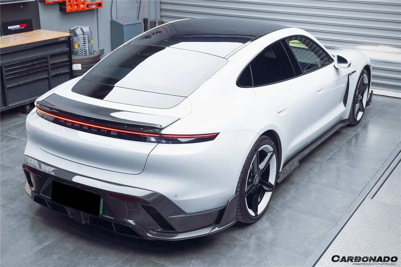 DARWINPRO - PORSCHE TAYCAN 4/4S/GTS/TURBO DRY CARBON FIBRE CABO STYLE SPOILER - Aero Carbon UK