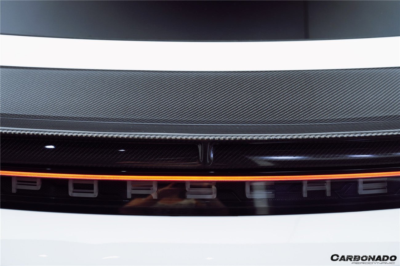 DARWINPRO - PORSCHE TAYCAN 4/4S/GTS/TURBO DRY CARBON FIBRE CABO STYLE SPOILER - Aero Carbon UK