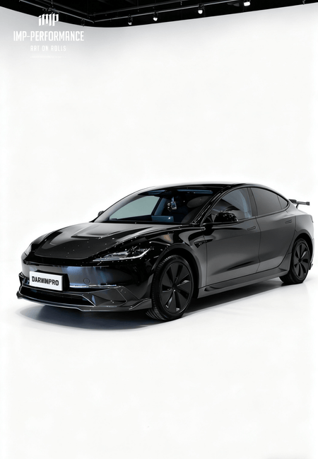 DARWINPRO - TESLA MODEL 3 HIGHLAND 2024+ DRY CARBON FIBER FRONT LIP - Aero Carbon UK