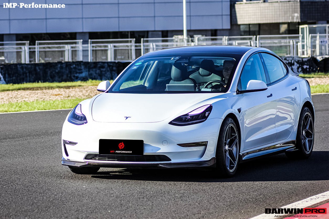 DARWINPRO - TESLA MODEL 3 IMP PERFORMANCE CARBON FIBER FRONT LIP - Aero Carbon UK