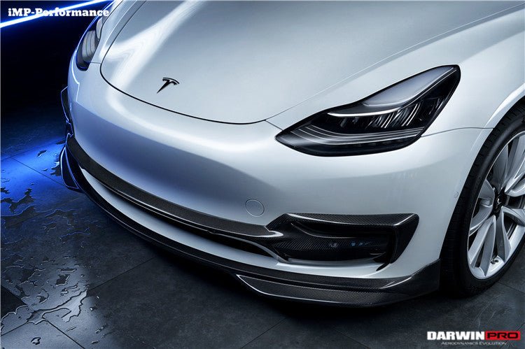 DARWINPRO - TESLA MODEL 3 IMP PERFORMANCE CARBON FIBER FRONT LIP - Aero Carbon UK