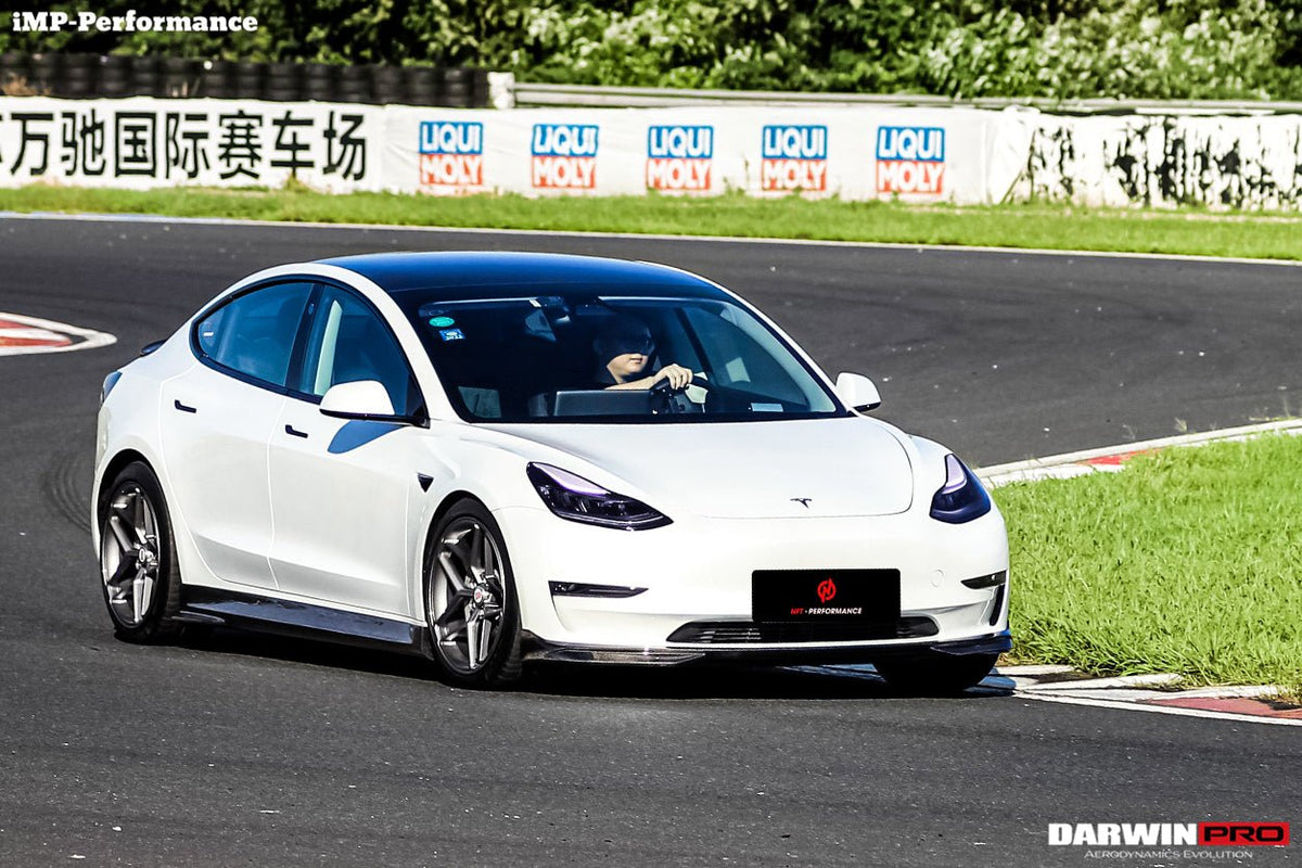 DARWINPRO - TESLA MODEL 3 IMP PERFORMANCE CARBON FIBER FRONT LIP - Aero Carbon UK