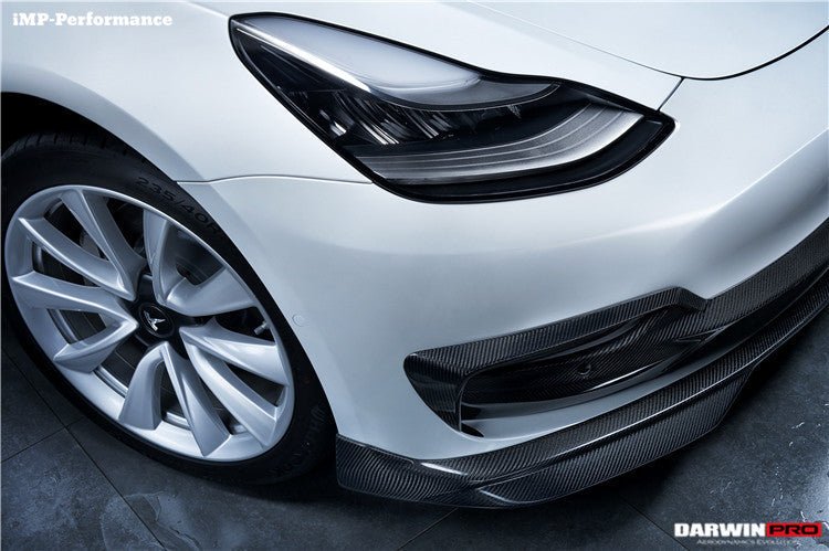 DARWINPRO - TESLA MODEL 3 IMP PERFORMANCE CARBON FIBER FRONT LIP - Aero Carbon UK