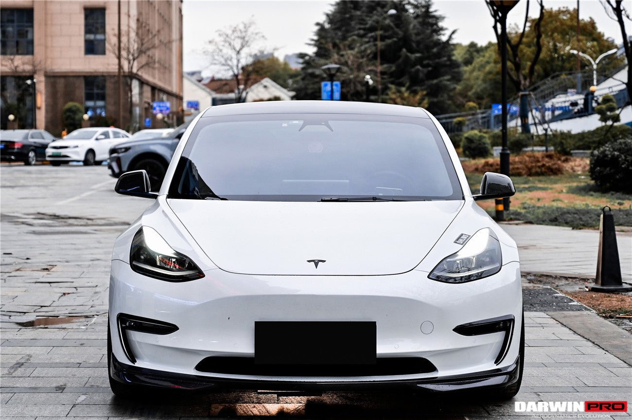 DARWINPRO - TESLA MODEL 3 IMP PERFORMANCE CARBON FIBER FRONT LIP - Aero Carbon UK