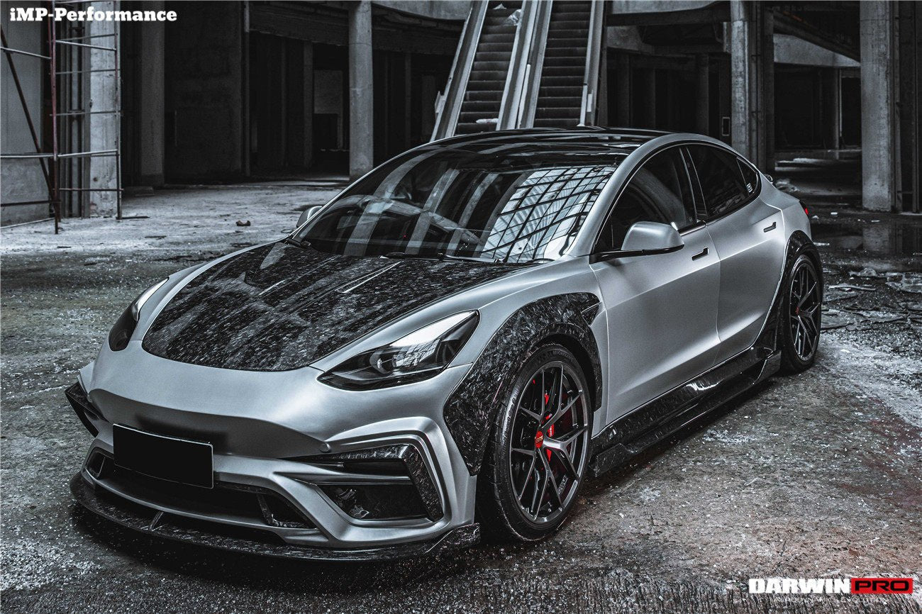 DARWINPRO - TESLA MODEL 3 IMP PERFORMANCE CARBON FIBER FULL BODY KIT - Aero Carbon UK