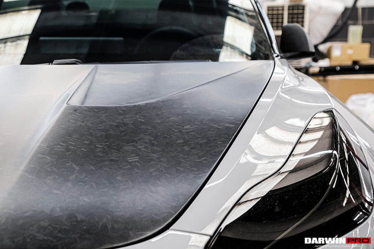DARWINPRO - TESLA MODEL 3 IMP PERFORMANCE CARBON FIBER HOOD BONNET - Aero Carbon UK