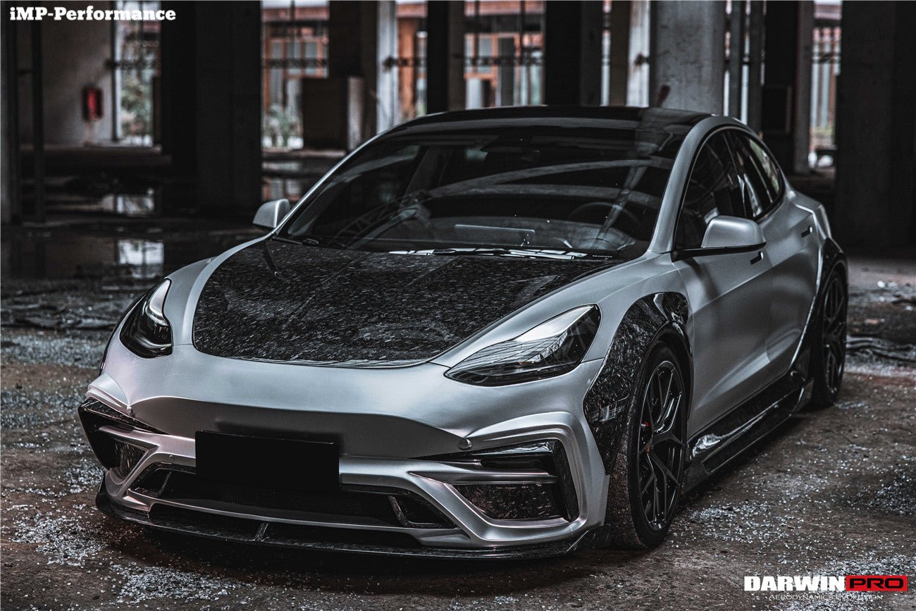 DARWINPRO - TESLA MODEL 3 IMP PERFORMANCE CARBON FIBER HOOD BONNET ...