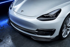 DARWINPRO - TESLA MODEL 3 IMP PERFORMANCE CARBON FIBER MID FRONT LIP - Aero Carbon UK