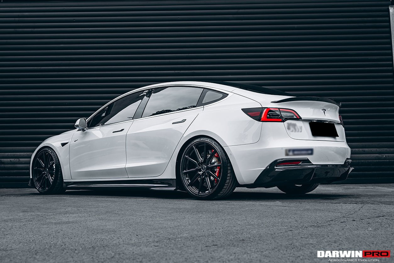 DARWINPRO - TESLA MODEL 3 IMP PERFORMANCE CARBON FIBER SIDE SKIRTS - Aero Carbon UK