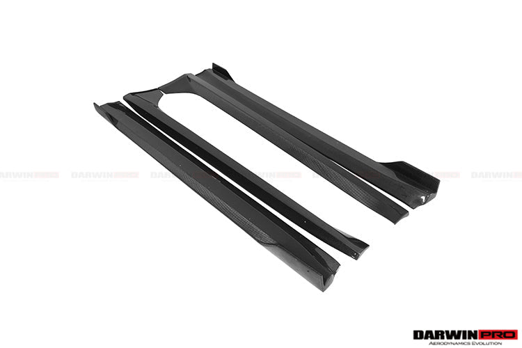 DARWINPRO - TESLA MODEL 3 IMP PERFORMANCE CARBON FIBER SIDE SKIRTS WITH UNDER BOARD - Aero Carbon UK