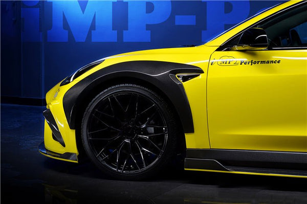 DARWINPRO - TESLA MODEL 3 IMP PERFORMANCE CARBON FIBER WIDE FENDER FLARES