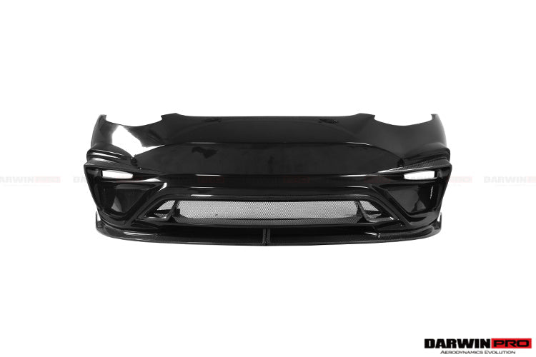 DARWINPRO - TESLA MODEL 3 IMP PERFORMANCE PARTIAL CARBON FIBER FRONT BUMPER - Aero Carbon UK