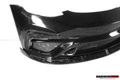 DARWINPRO - TESLA MODEL 3 IMP PERFORMANCE PARTIAL CARBON FIBER FRONT BUMPER - Aero Carbon UK