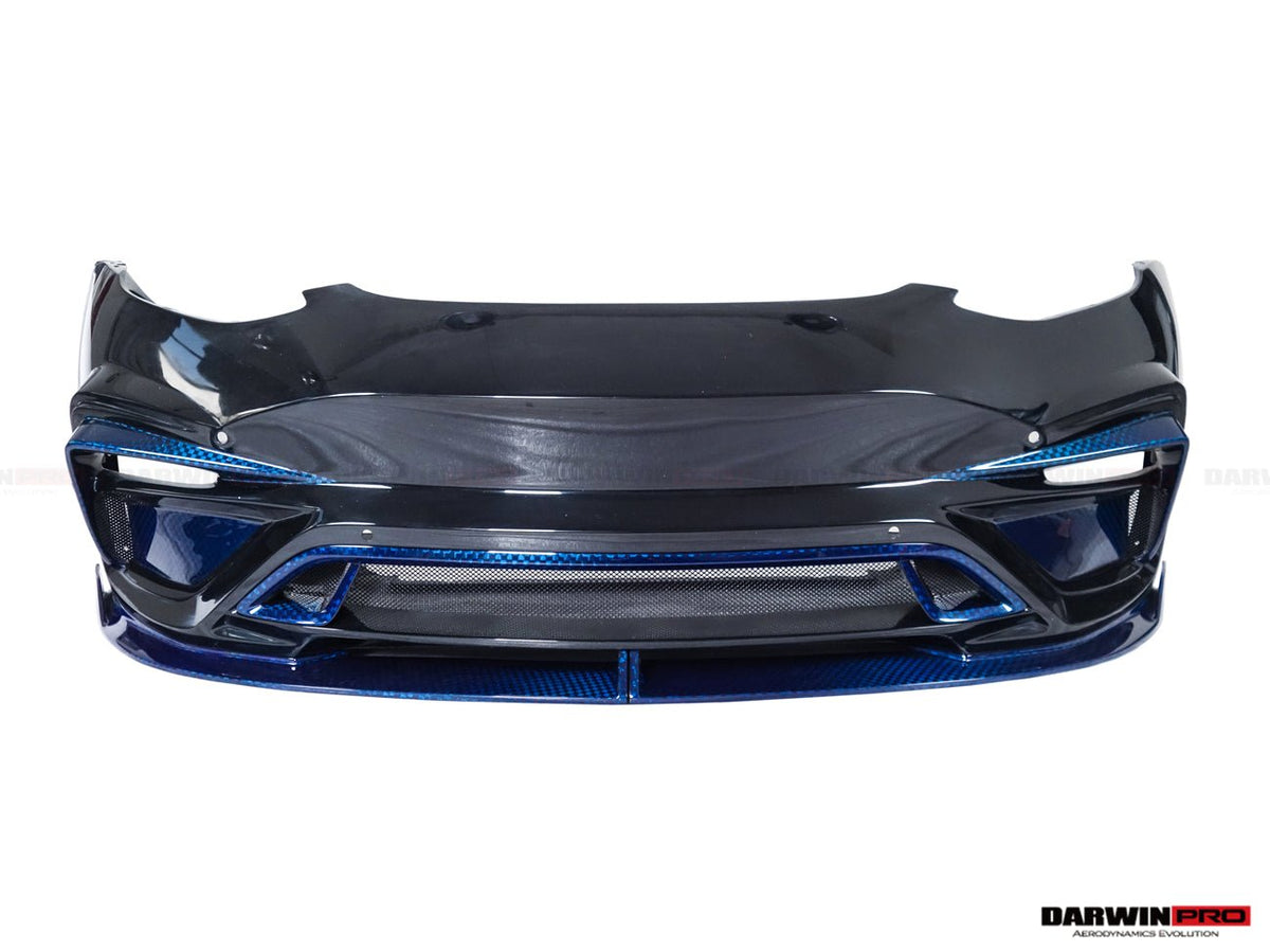 DARWINPRO - TESLA MODEL 3 IMP PERFORMANCE PARTIAL CARBON FIBER FRONT BUMPER - Aero Carbon UK