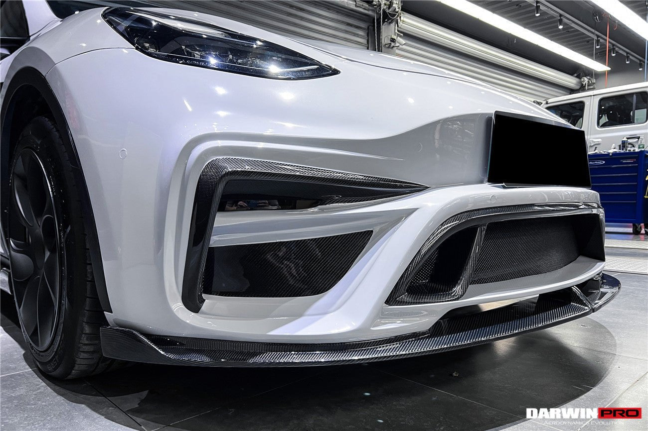 DARWINPRO - TESLA MODEL Y 2020+ IMP PERFORMANCE CARBON FIBER FRONT BUMPER - Aero Carbon UK