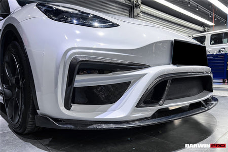 DARWINPRO - TESLA MODEL Y 2020+ IMP PERFORMANCE CARBON FIBER FRONT BUMPER - Aero Carbon UK