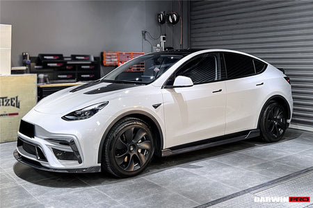 DARWINPRO - TESLA MODEL Y 2020+ IMP PERFORMANCE CARBON FIBER FRONT BUMPER - Aero Carbon UK