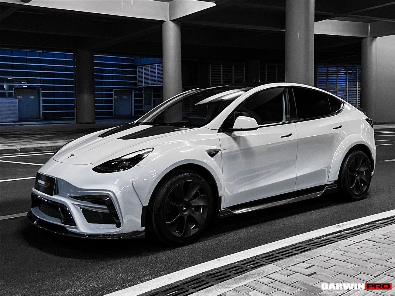 DARWINPRO - TESLA MODEL Y 2020+ IMP PERFORMANCE CARBON FIBER FRONT BUMPER - Aero Carbon UK