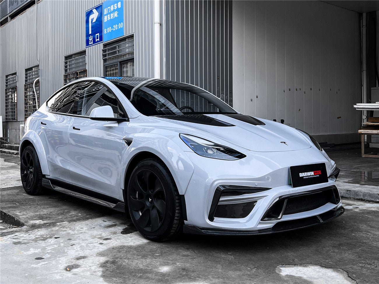 DARWINPRO - TESLA MODEL Y 2020+ IMP PERFORMANCE CARBON FIBER FRONT BUMPER - Aero Carbon UK