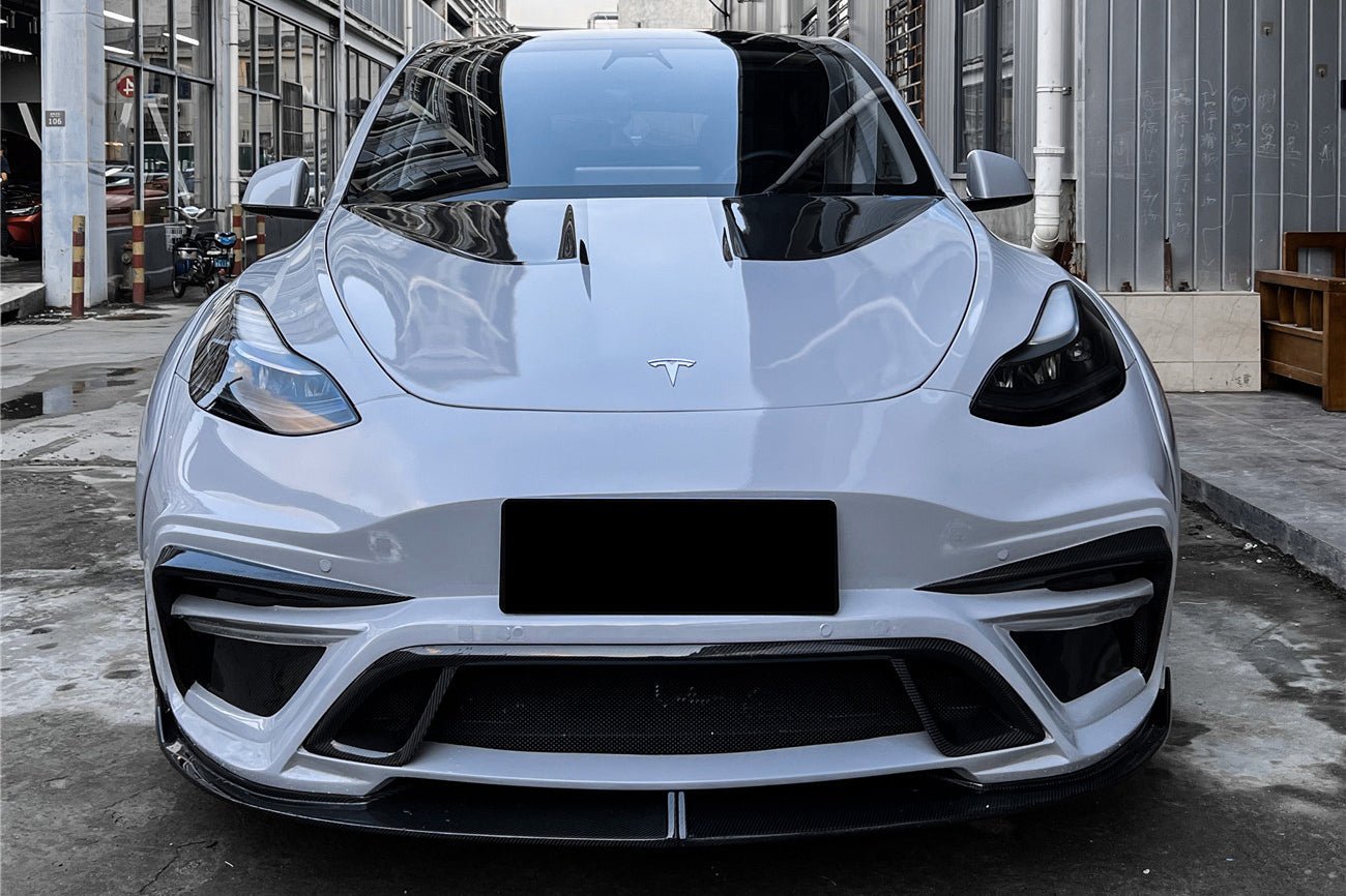 DARWINPRO - TESLA MODEL Y 2020+ IMP PERFORMANCE CARBON FIBER FRONT BUMPER - Aero Carbon UK