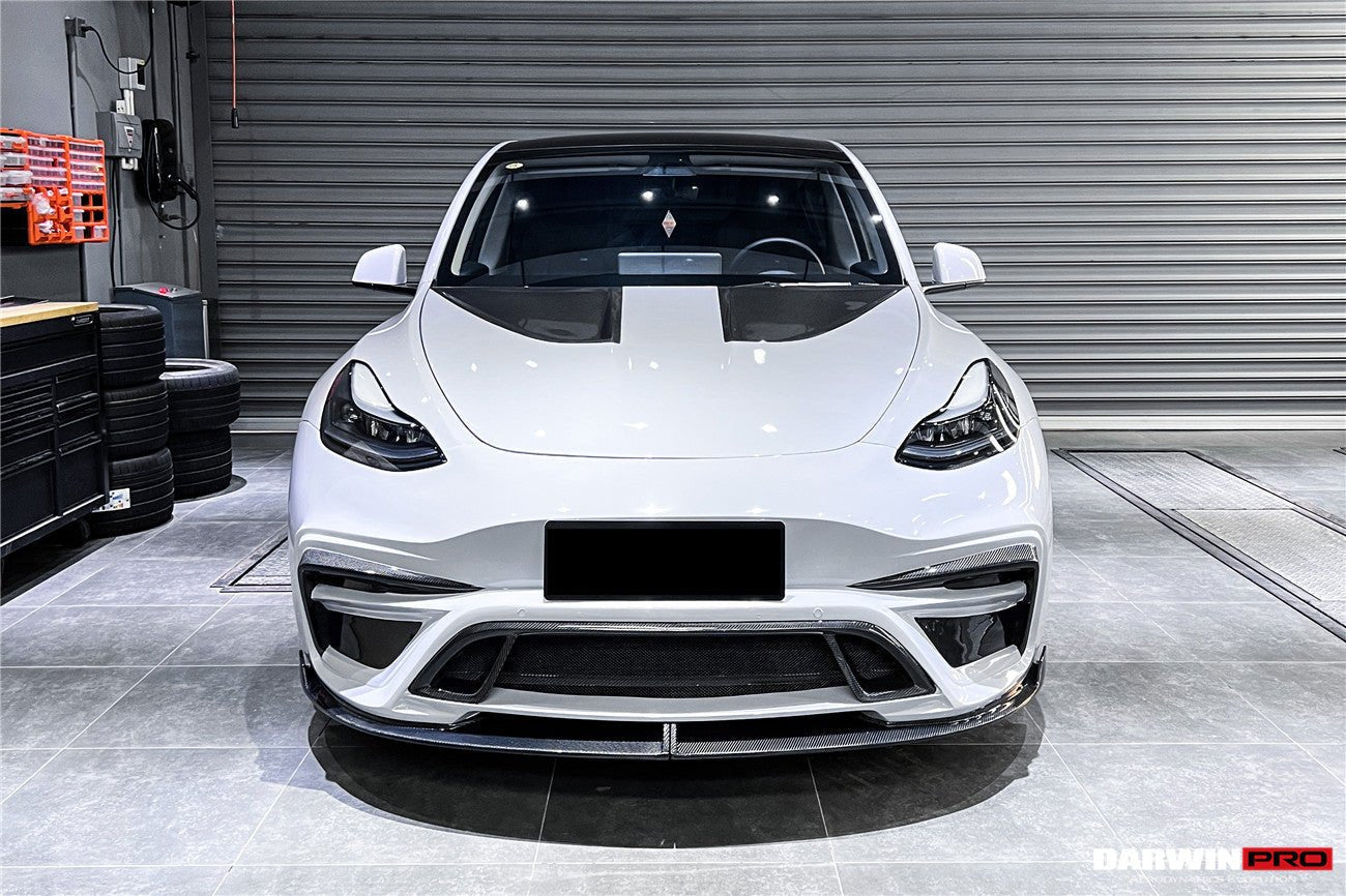 DARWINPRO - TESLA MODEL Y 2020+ IMP PERFORMANCE CARBON FIBER FRONT BUMPER - Aero Carbon UK