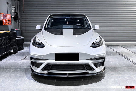 DARWINPRO - TESLA MODEL Y 2020+ IMP PERFORMANCE CARBON FIBER FRONT BUMPER - Aero Carbon UK