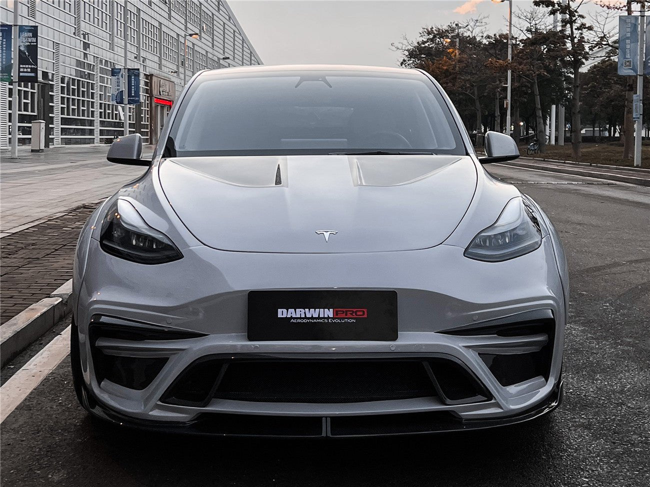 DARWINPRO - TESLA MODEL Y 2020+ IMP PERFORMANCE CARBON FIBER FRONT BUMPER - Aero Carbon UK