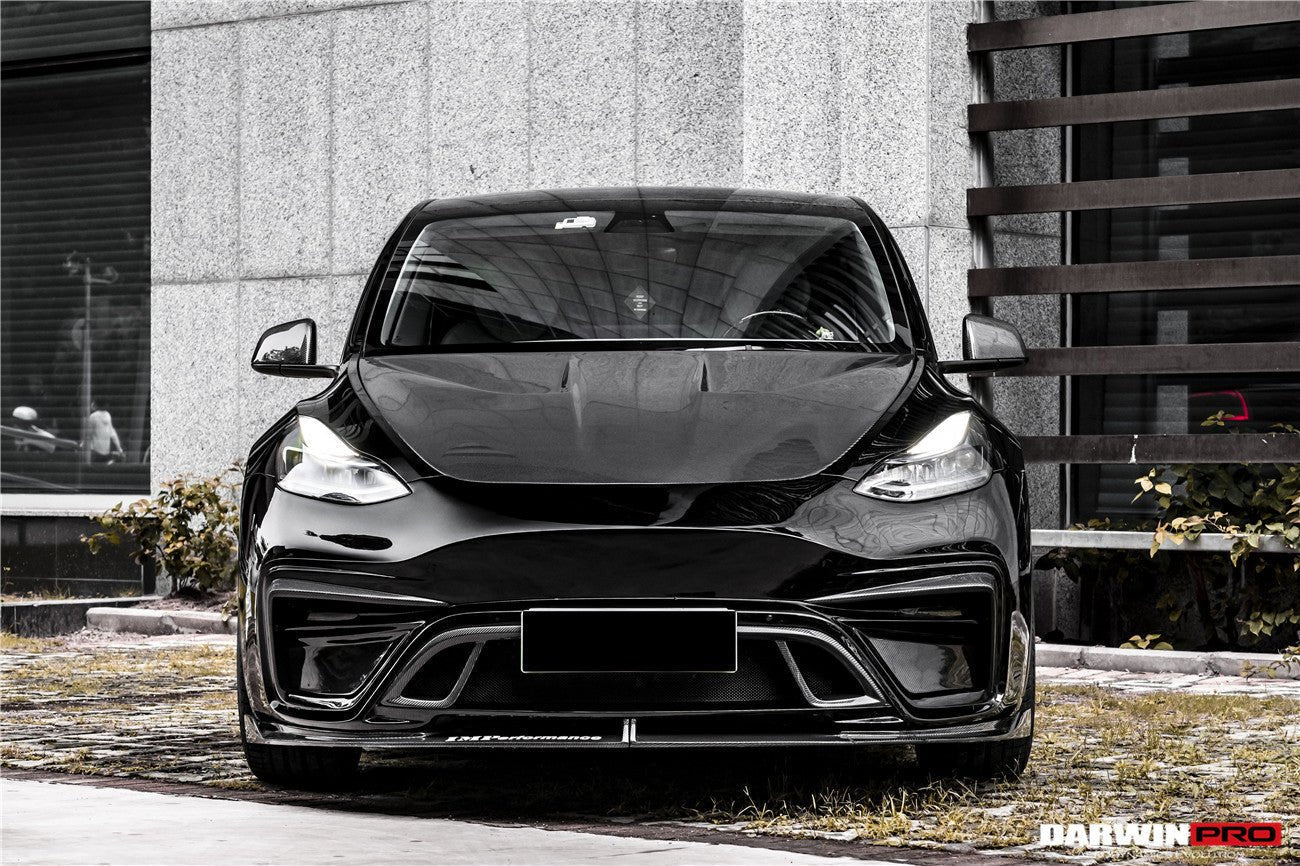 DARWINPRO - TESLA MODEL Y 2020+ IMP PERFORMANCE CARBON FIBER FRONT BUMPER - Aero Carbon UK