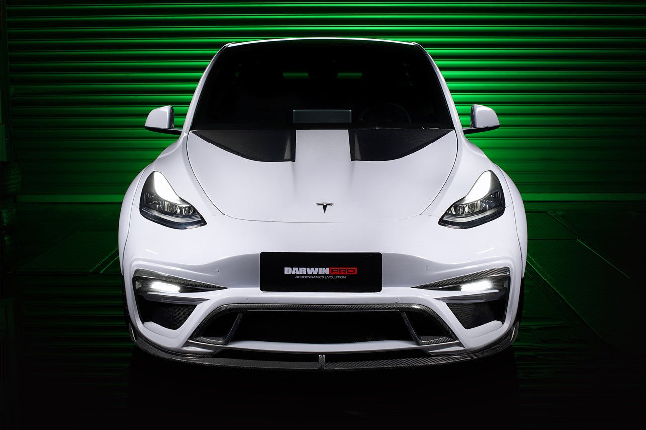 DARWINPRO - TESLA MODEL Y 2020+ IMP PERFORMANCE CARBON FIBER FRONT BUMPER - Aero Carbon UK