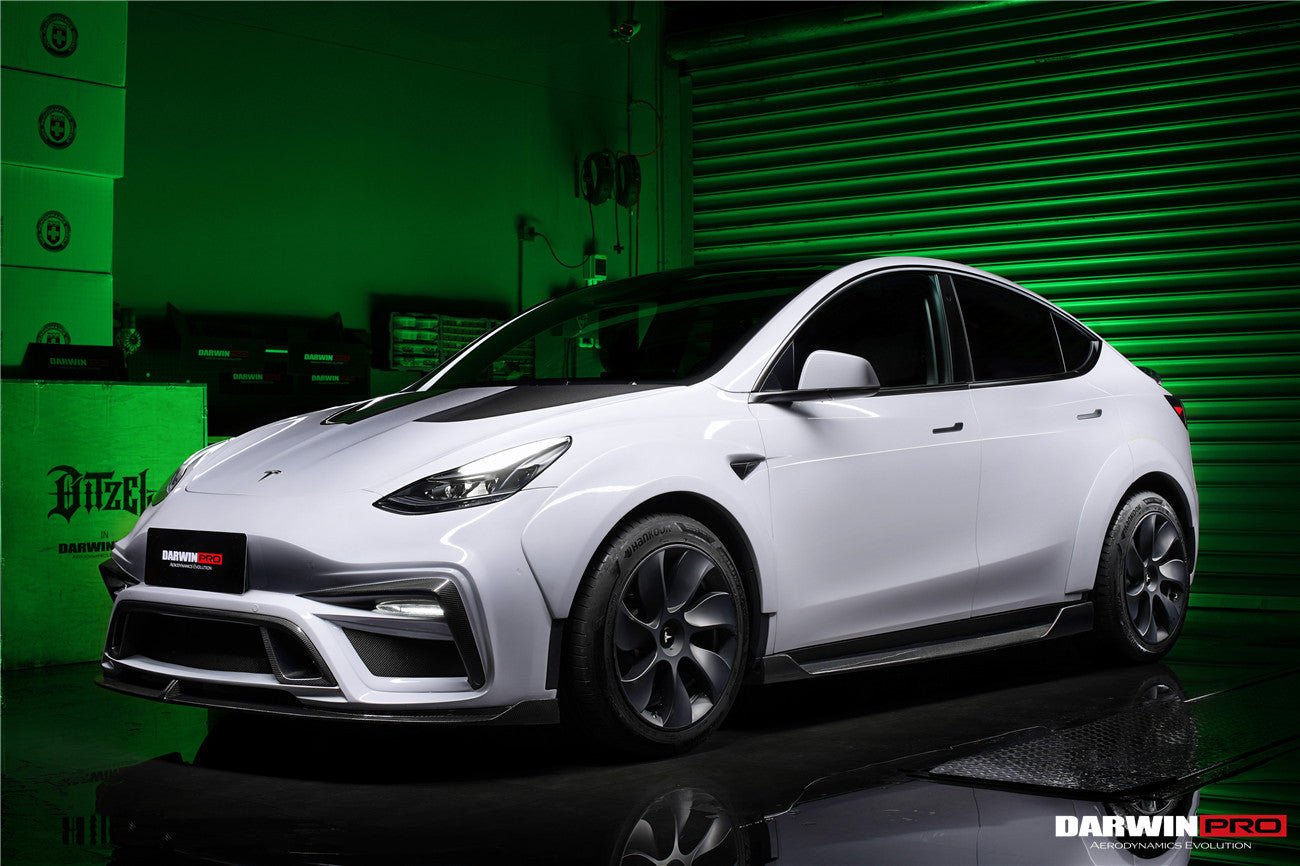 DARWINPRO - TESLA MODEL Y 2020+ IMP PERFORMANCE CARBON FIBER FRONT BUMPER - Aero Carbon UK