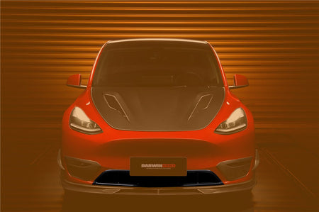 DARWINPRO - TESLA MODEL Y 2020+ IMP PERFORMANCE CARBON FIBER FRONT BUMPER GRILL - Aero Carbon UK