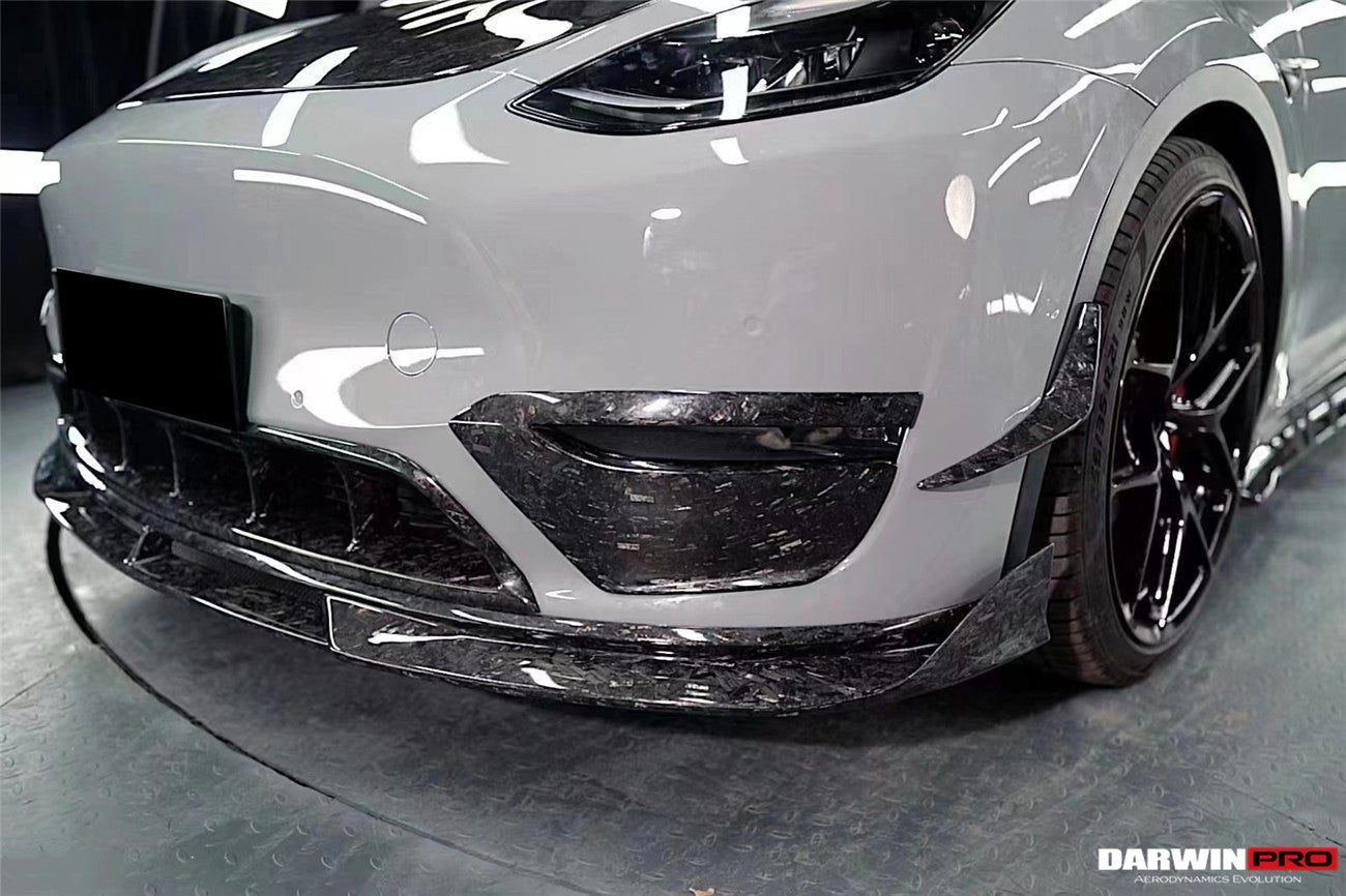 DARWINPRO - TESLA MODEL Y 2020+ IMP PERFORMANCE CARBON FIBER FRONT BUMPER GRILL - Aero Carbon UK