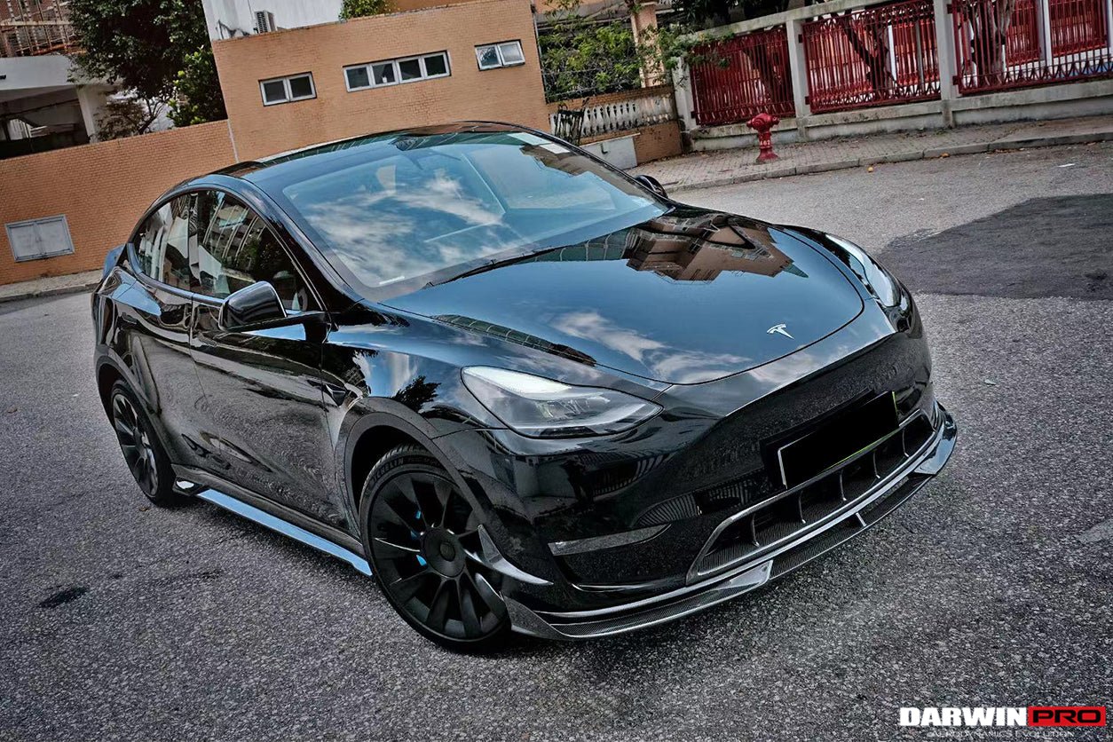 DARWINPRO - TESLA MODEL Y 2020+ IMP PERFORMANCE CARBON FIBER FRONT BUMPER GRILL - Aero Carbon UK