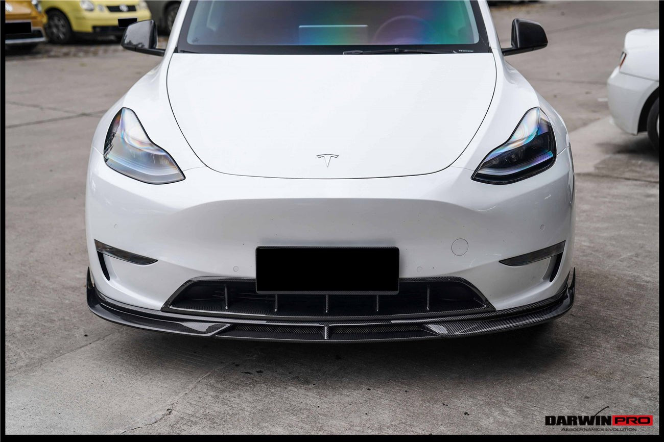 DARWINPRO - TESLA MODEL Y 2020+ IMP PERFORMANCE CARBON FIBER FRONT BUMPER GRILL - Aero Carbon UK