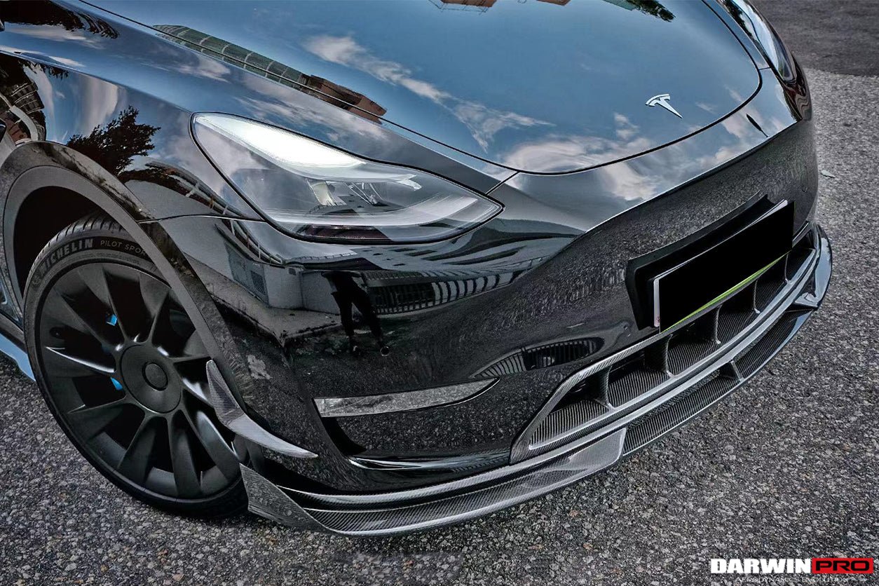 DARWINPRO - TESLA MODEL Y 2020+ IMP PERFORMANCE CARBON FIBER FRONT BUMPER GRILL - Aero Carbon UK