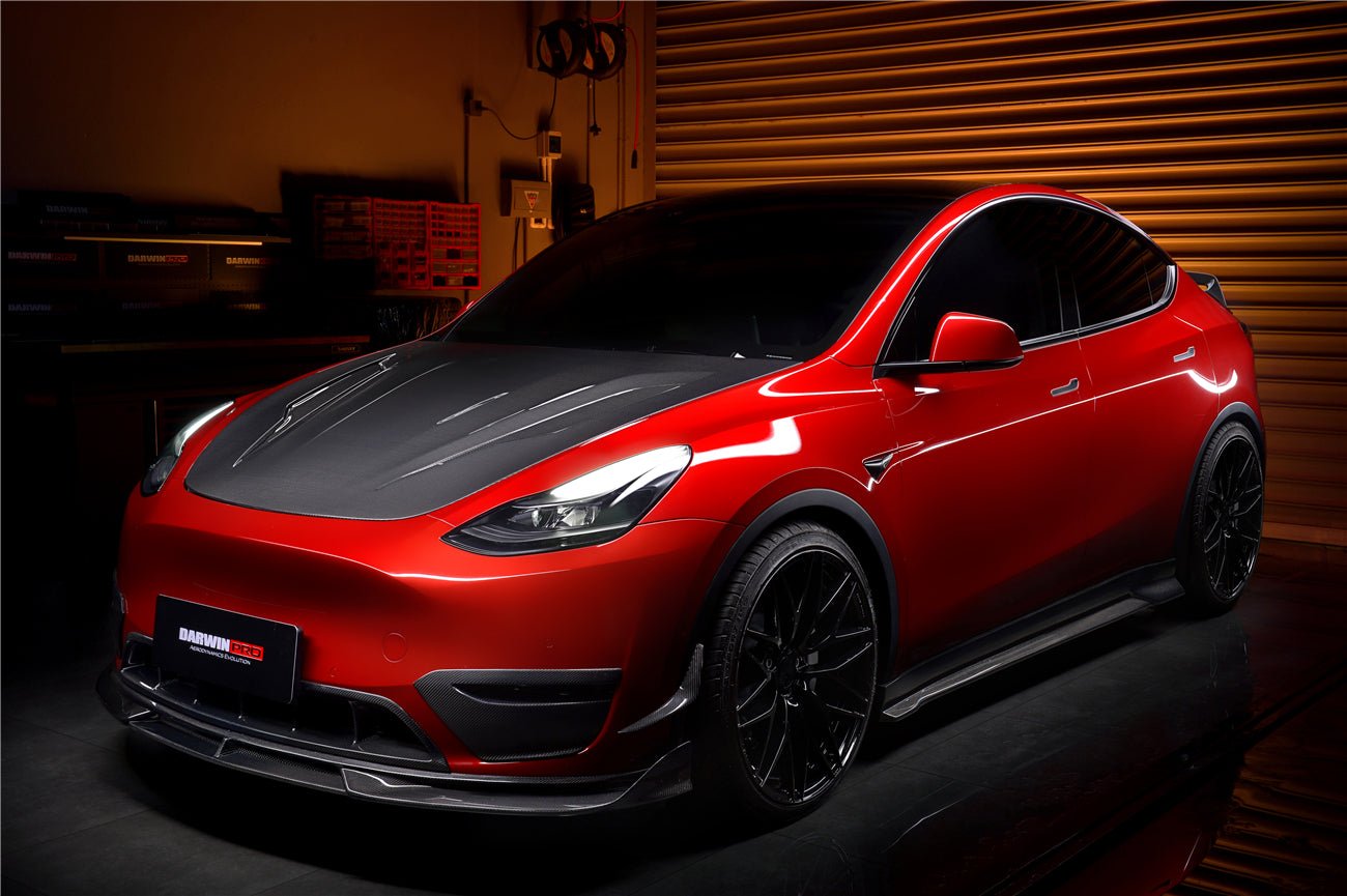 DARWINPRO - TESLA MODEL Y 2020+ IMP PERFORMANCE CARBON FIBER FRONT CANARDS - Aero Carbon UK