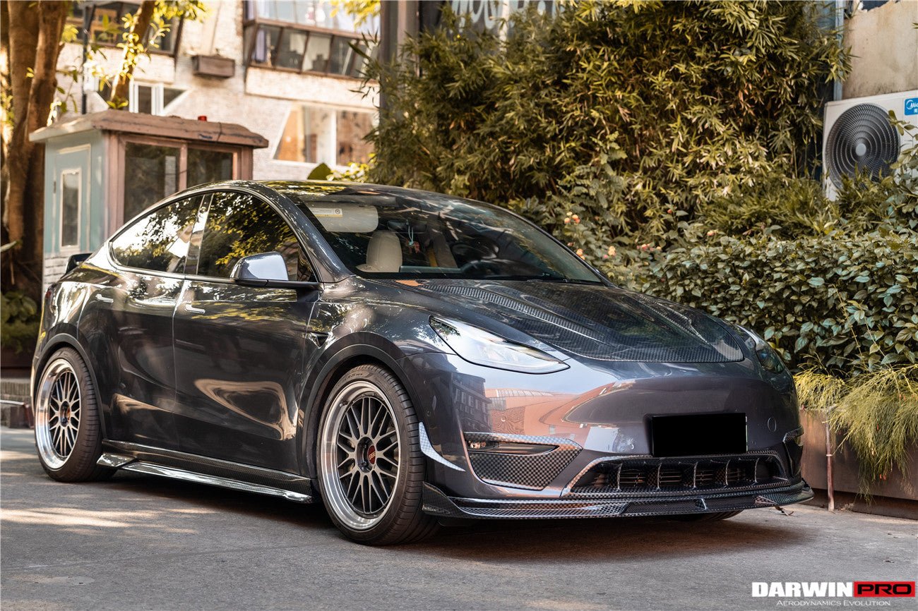 DARWINPRO - TESLA MODEL Y 2020+ IMP PERFORMANCE CARBON FIBER FRONT CANARDS - Aero Carbon UK