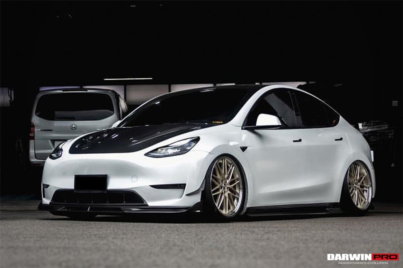 DARWINPRO - TESLA MODEL Y 2020+ IMP PERFORMANCE CARBON FIBER FRONT CANARDS - Aero Carbon UK