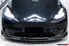 DARWINPRO - TESLA MODEL Y 2020+ IMP PERFORMANCE CARBON FIBER FRONT LIP - Aero Carbon UK