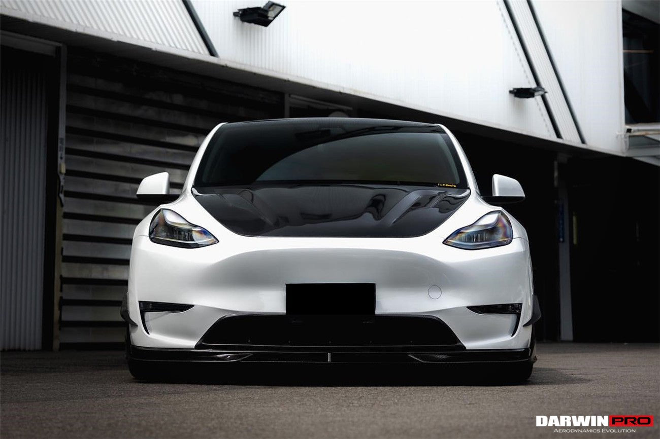 DARWINPRO - TESLA MODEL Y 2020+ IMP PERFORMANCE CARBON FIBER FRONT LIP - Aero Carbon UK