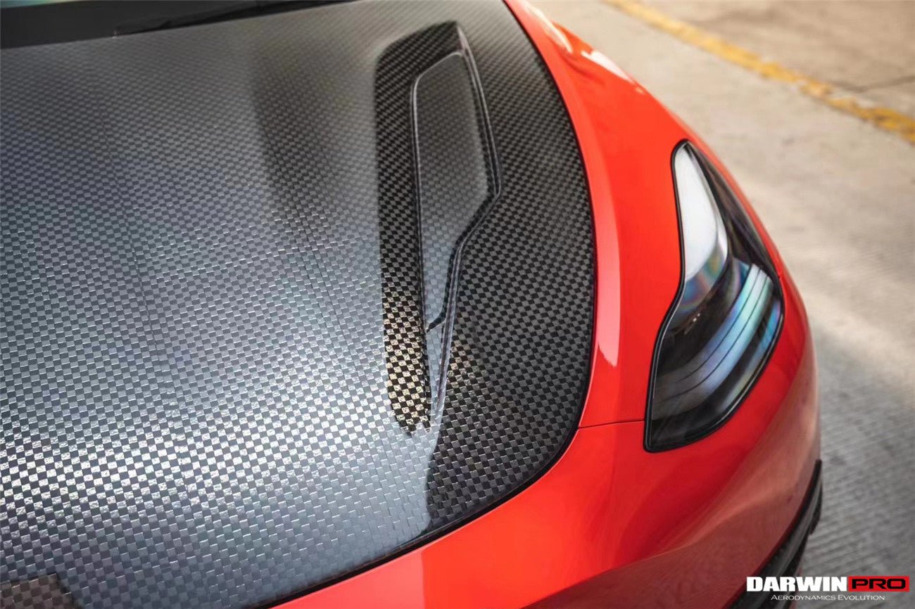 DARWINPRO - TESLA MODEL Y 2020+ IMP PERFORMANCE CARBON FIBER HOOD BONNET - Aero Carbon UK