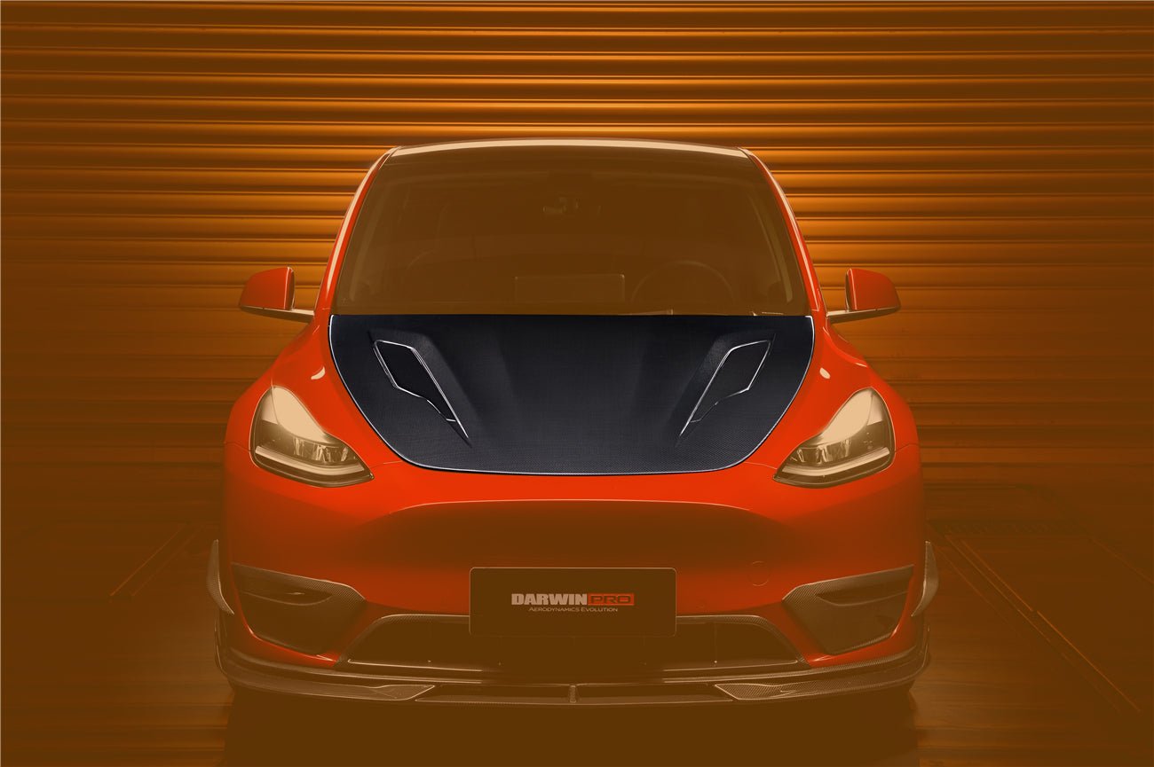 DARWINPRO - TESLA MODEL Y 2020+ IMP PERFORMANCE CARBON FIBER HOOD BONNET - Aero Carbon UK