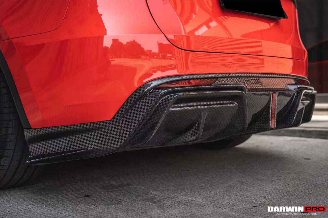 DARWINPRO - TESLA MODEL Y 2020+ IMP PERFORMANCE CARBON FIBER LED REAR DIFFUSER - Aero Carbon UK