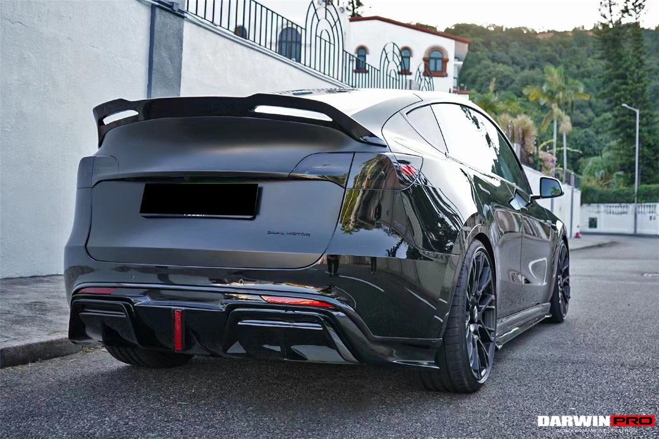 DARWINPRO - TESLA MODEL Y 2020+ IMP PERFORMANCE CARBON FIBER LED REAR DIFFUSER - Aero Carbon UK