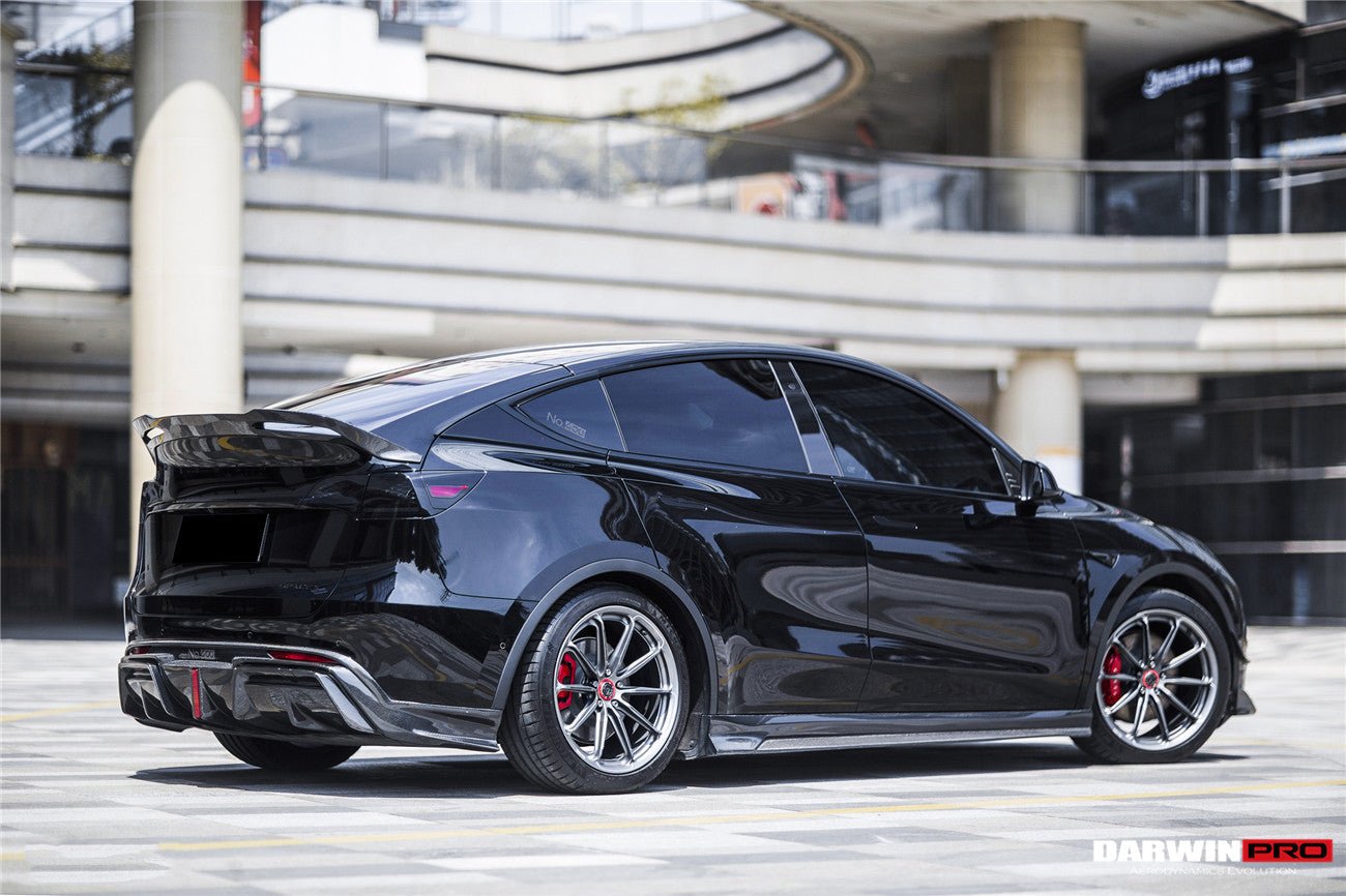 DARWINPRO - TESLA MODEL Y 2020+ IMP PERFORMANCE CARBON FIBER LED REAR DIFFUSER - Aero Carbon UK