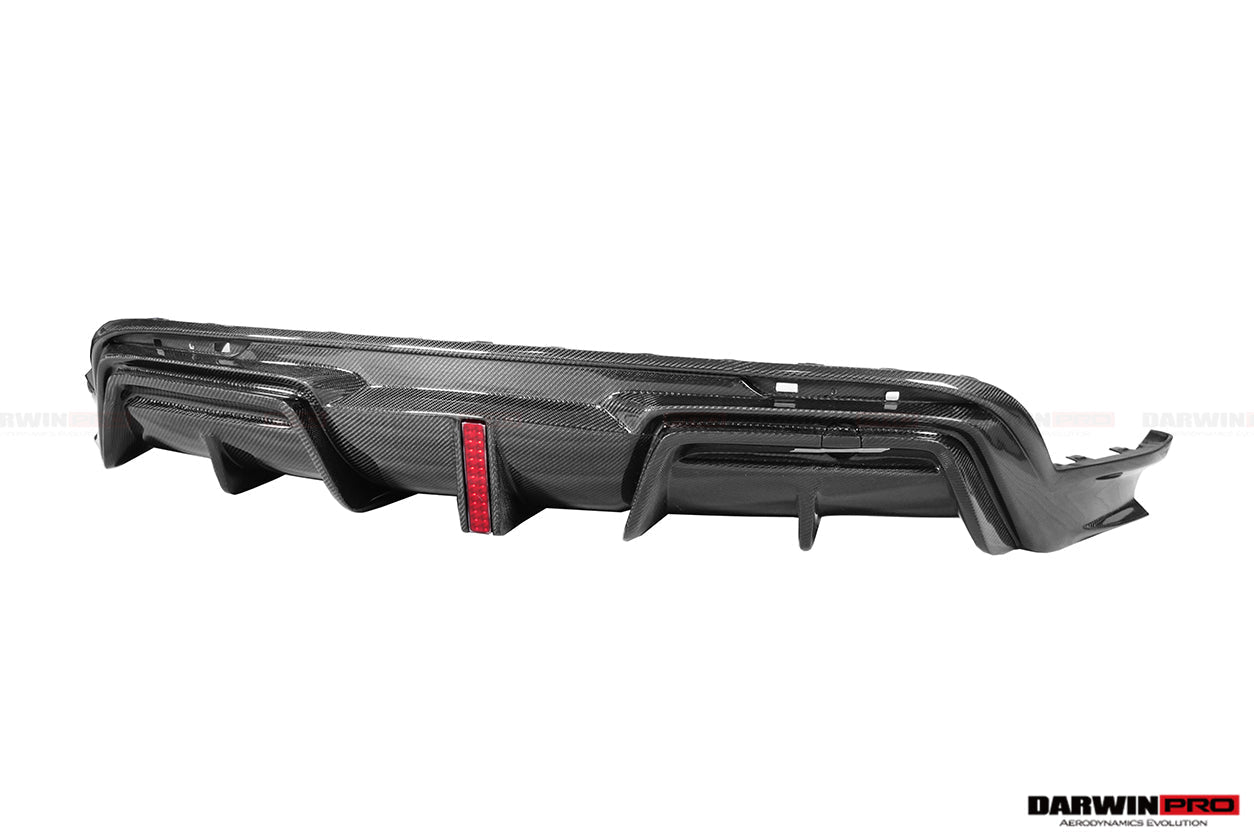 DARWINPRO - TESLA MODEL Y 2020+ IMP PERFORMANCE CARBON FIBER LED REAR DIFFUSER - Aero Carbon UK